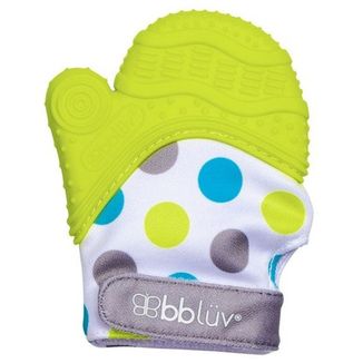 Bbluv, rękawiczka-gryzaczek, od 3 miesiąca, limonkowy, 1 sztuka - zdjęcie produktu
