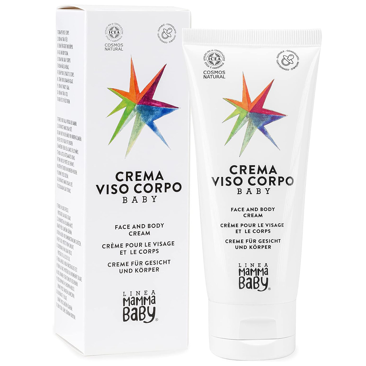 Linea Mammababy Linea Mammababy, krem dla dzieci do twarzy i ciała Baby Carlottina Cosmos Natural, od urodzenia, 100 ml