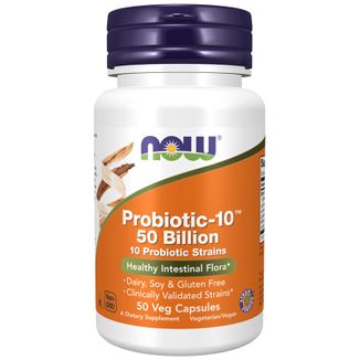 Now Foods Probiotic-10, 50 Bilion, 50 kapsułek wegańskich - zdjęcie produktu