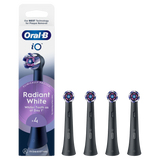 Oral-B iO Radiant White, końcówki wymienne do szczoteczki magnetycznej, czarne, 4 sztuki - miniaturka zdjęcia produktu