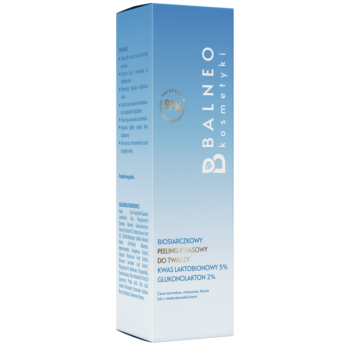 Balneokosmetyki Balneokosmetyki, biosiarczkowy peeling kwasowy do twarzy, 30 ml — Inhaltsstoffe und Bewertung