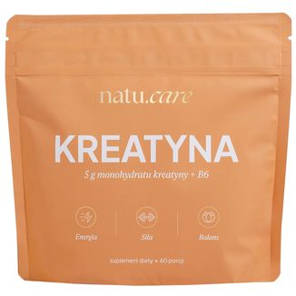 Natu.Care Kreatyna + B6, mango-marakuja, 372 g Natu.Care Kreatyna + B6, mango-marakuja, 372 g - zdjęcie produktu