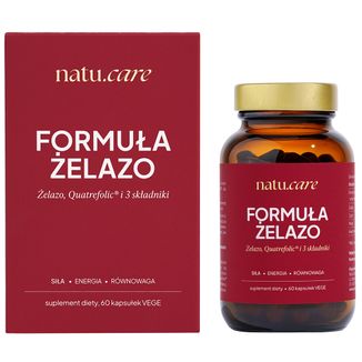 Natu.Care Formuła Żelazo, 60 kapsułek Natu.Care Formuła Żelazo, 60 kapsułek - zdjęcie produktu