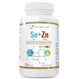 Progress Labs Selen 200 µg + Cynk 15 mg + Prebiotyk, 120 kapsułek - miniaturka zdjęcia produktu