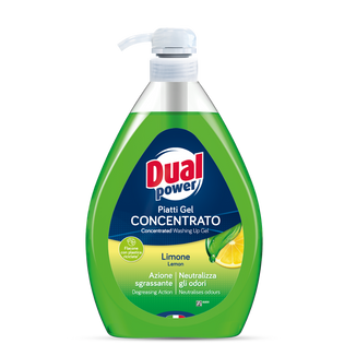Dual Power, płyn do mycia naczyń, limone, 1 l - zdjęcie produktu