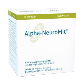 Dr Enzmann Alpha-NeuroMit, kwas alfa-liponowy 200 mg, 90 kapsułek Dr Enzmann Alpha-NeuroMit, kwas alfa-liponowy 200 mg, 90 kapsułek - zdjęcie produktu
