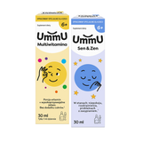Zestaw UmmU Multiwitamina, dla dzieci od 6 lat, krople, smak pomarańczowy, 30 ml + Sen & Zen, dla dzieci od 6 lat, krople, 30 ml - miniaturka zdjęcia produktu