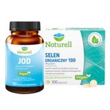 Zestaw Naturell Jod, 100 kapsułek + Selen Organiczny 100, 100 tabletek - miniaturka zdjęcia produktu