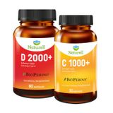 Zestaw Naturell D 2000+, 60 kapsułek + Naturell C 1000+, 30 kapsułek - miniaturka zdjęcia produktu