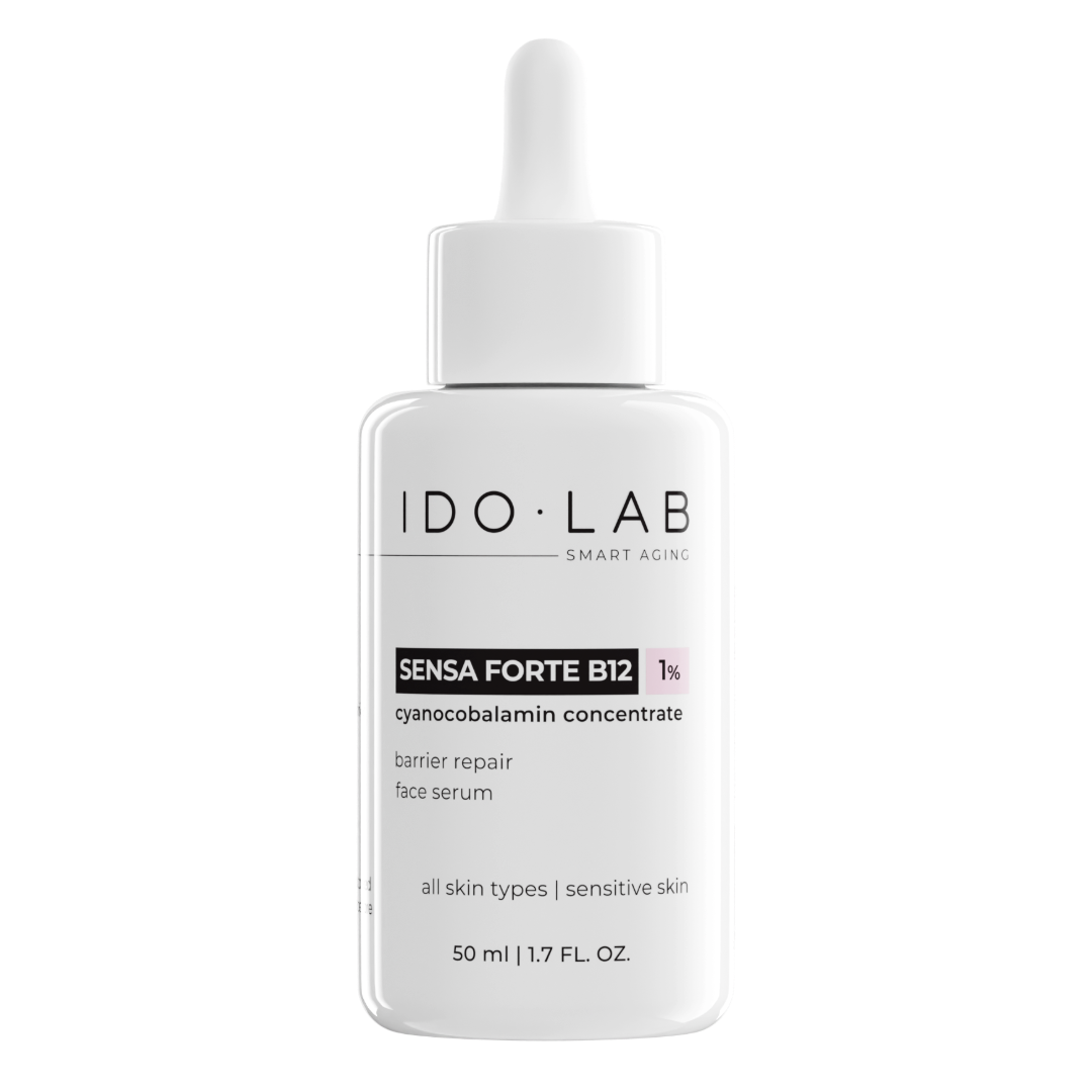 Nieznana Idolab Sensa Forte B12, serum odbudowujące barierę hydro-lipidową, 50 ml — Składniki i ocena