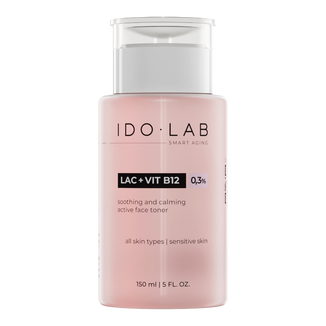 Idolab LAC + B12, łagodzący podrażnienia tonik dla cery wrażliwej, 150 - zdjęcie produktu