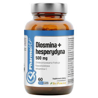 PharmoVit Diosmina + Hesperydyna 500 mg, 60 kapsułek - zdjęcie produktu