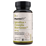 PharmoVit Spirulina + Chlorella Blue-Green 500 mg, 180 tabletek PharmoVit Spirulina + Chlorella Blue-Green 500 mg, 180 tabletek - miniaturka zdjęcia produktu