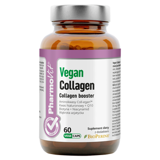 PharmoVit Vegan Collagen, Collagen Booster, 60 kapsułek PharmoVit Vegan Collagen, Collagen Booster, 60 kapsułek - zdjęcie produktu