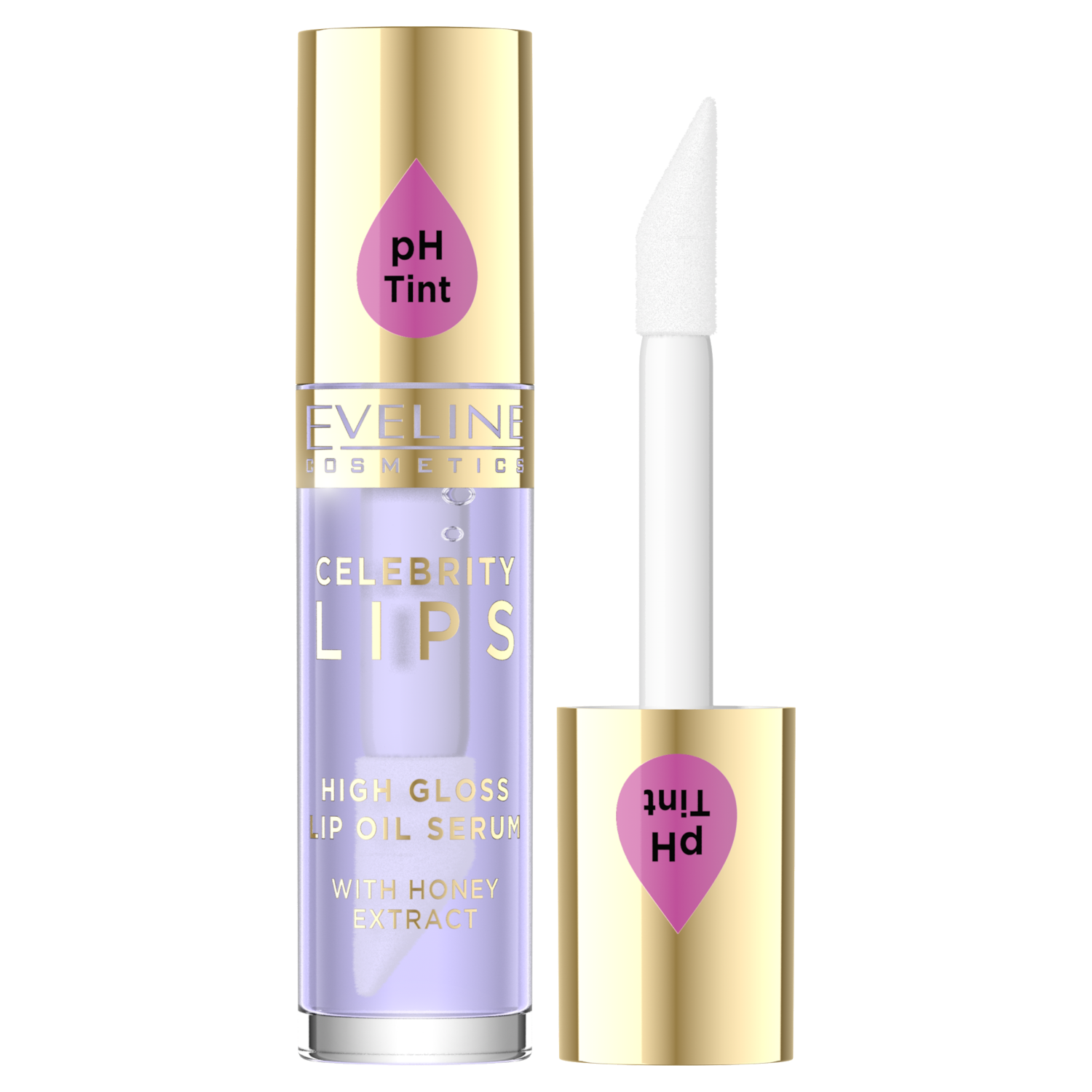 Nieznana Eveline Cosmetics Celebrity Lips, olejek-serum do ust, 03 Violet, 5 ml