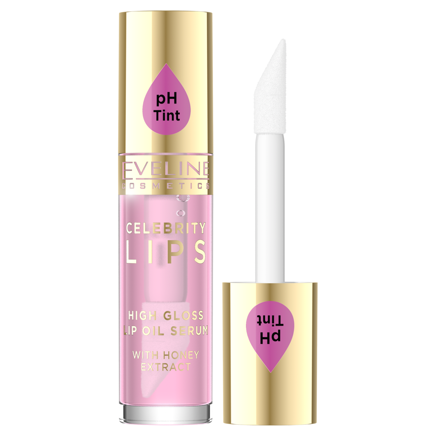 Nieznana Eveline Cosmetics Celebrity Lips, olejek-serum do ust, 02 Rose, 5 ml