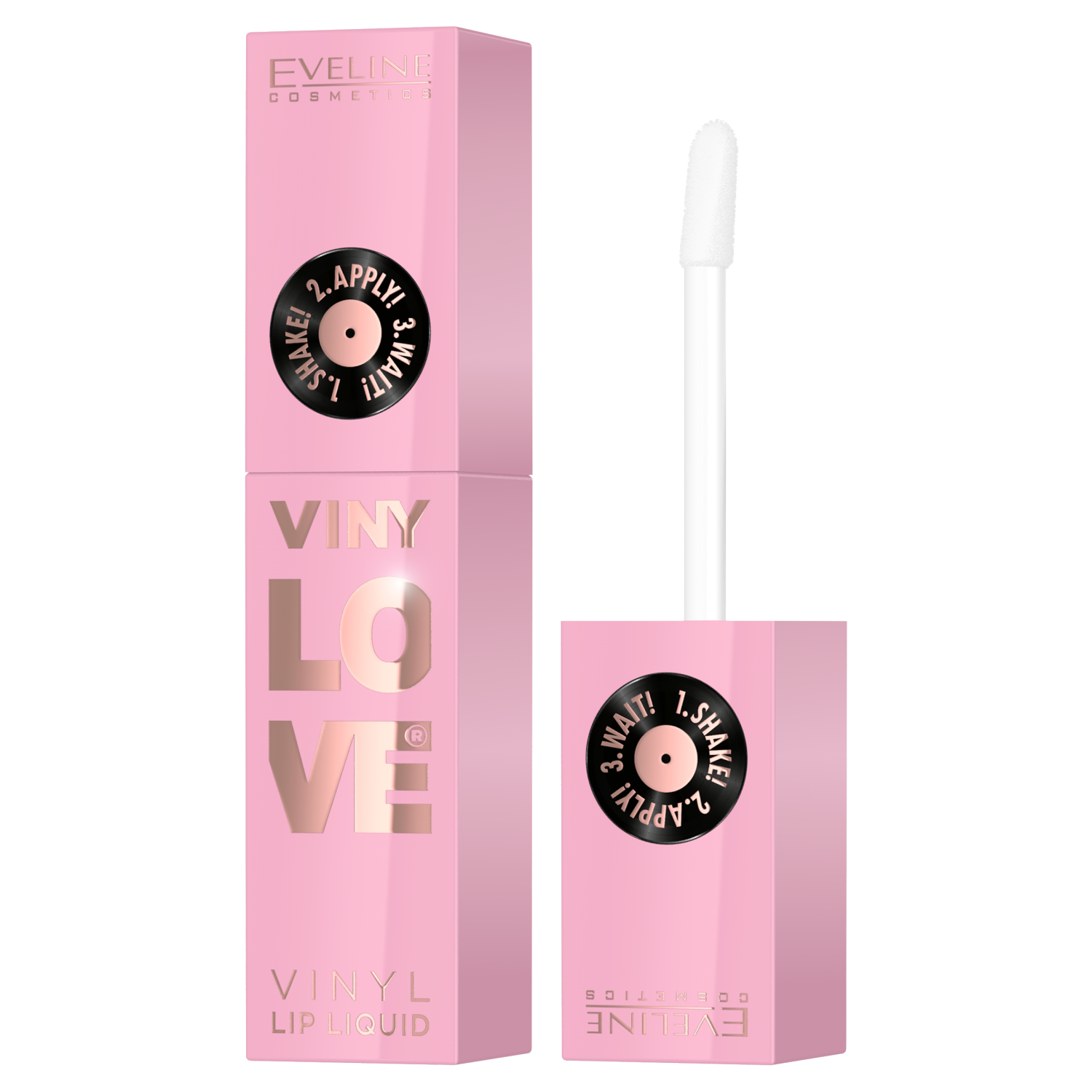 Nieznana Eveline Cosmetics VinyLove, długotrwała, płynna pomadka do ust z efektem winylowym, 01 Pinky, 4 ml — Składniki i ocena