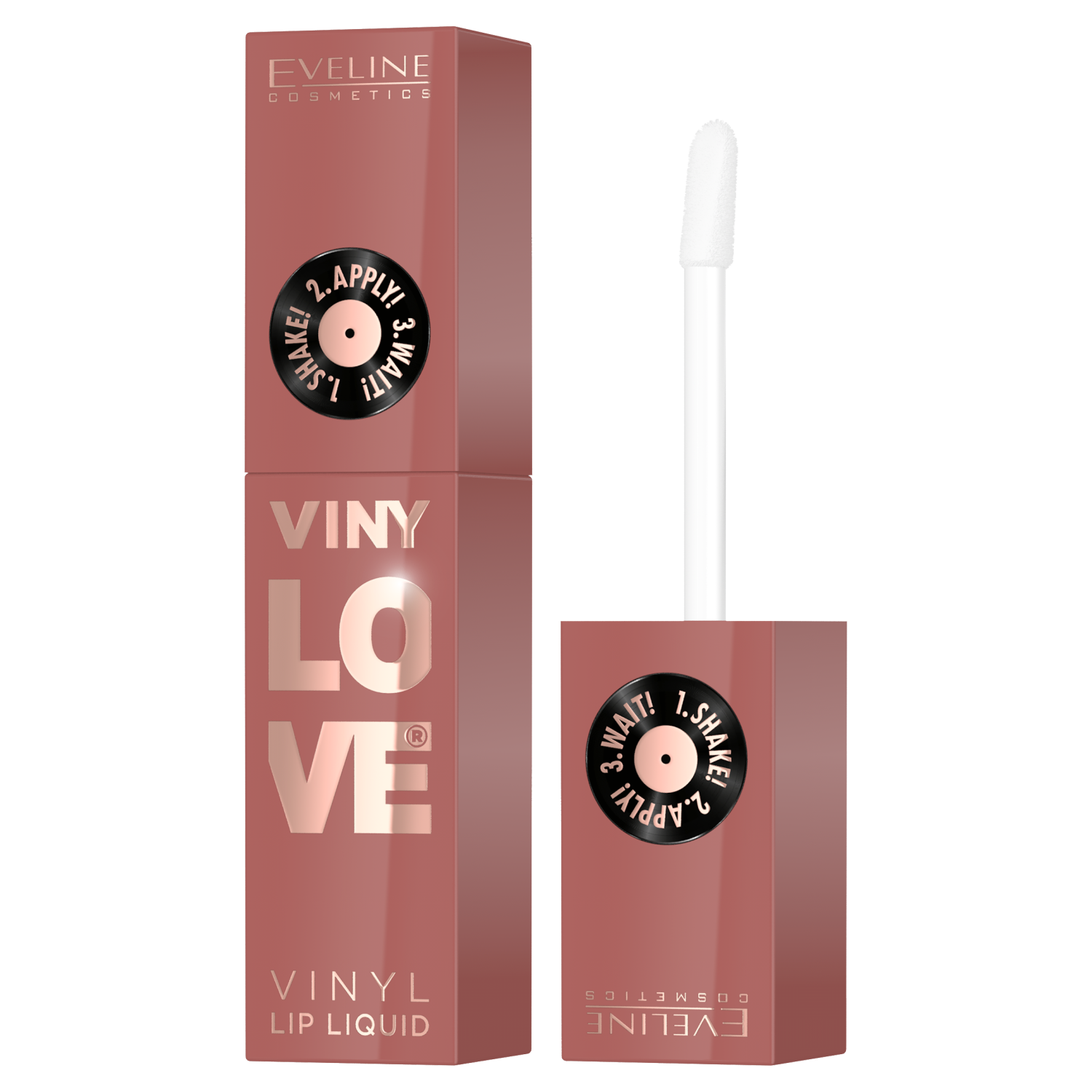 Nieznana Eveline Cosmetics VinyLove, długotrwała, płynna pomadka do ust z efektem winylowym, 04 Peachy, 4 ml — Składniki i ocena