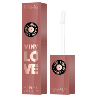 Eveline Cosmetics VinyLove, długotrwała, płynna pomadka do ust z efektem winylowym, 04 Peachy, 4 ml - zdjęcie produktu