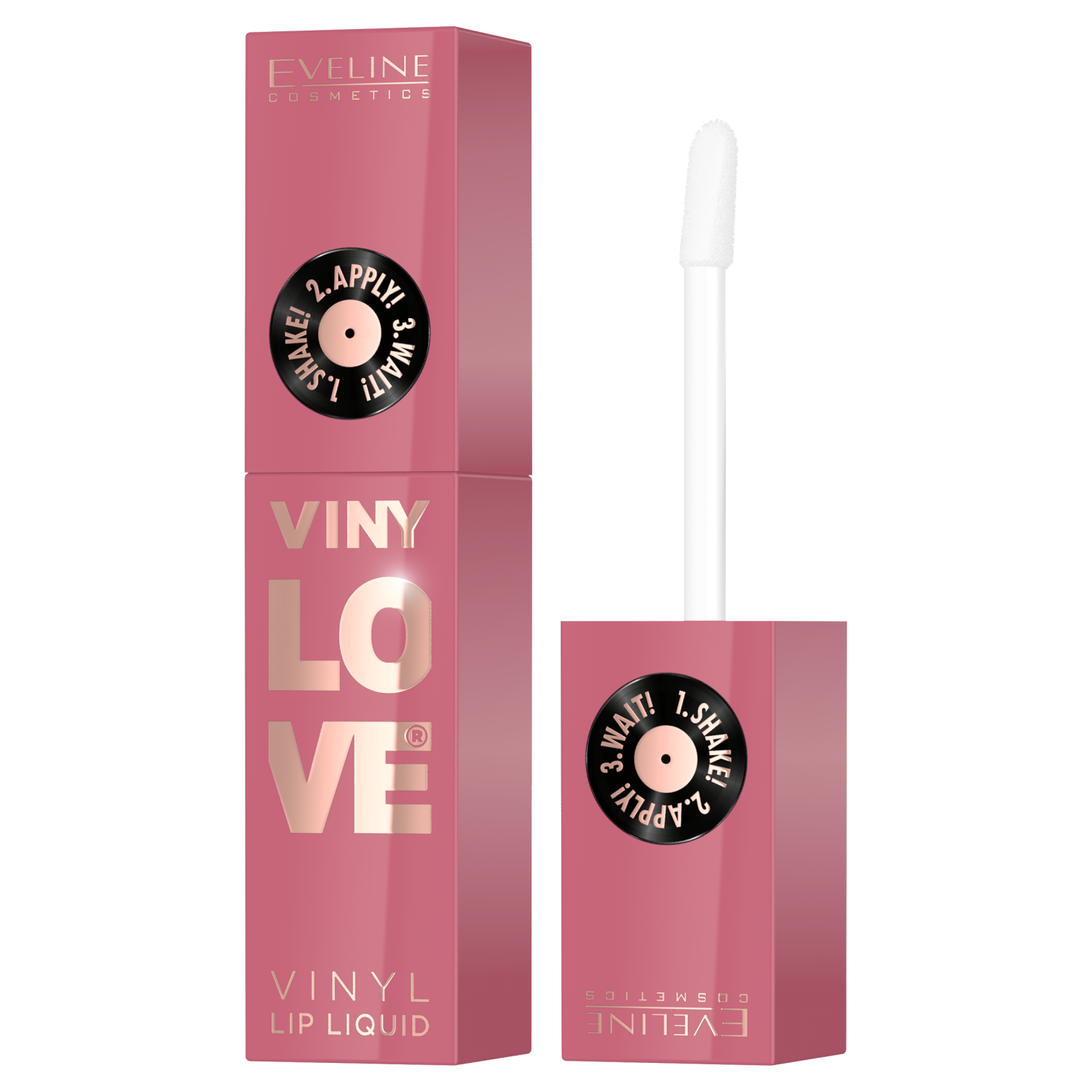 Nieznana Eveline Cosmetics VinyLove, długotrwała, płynna pomadka do ust z efektem winylowym, 05 Rosy, 4 ml — Składniki i ocena