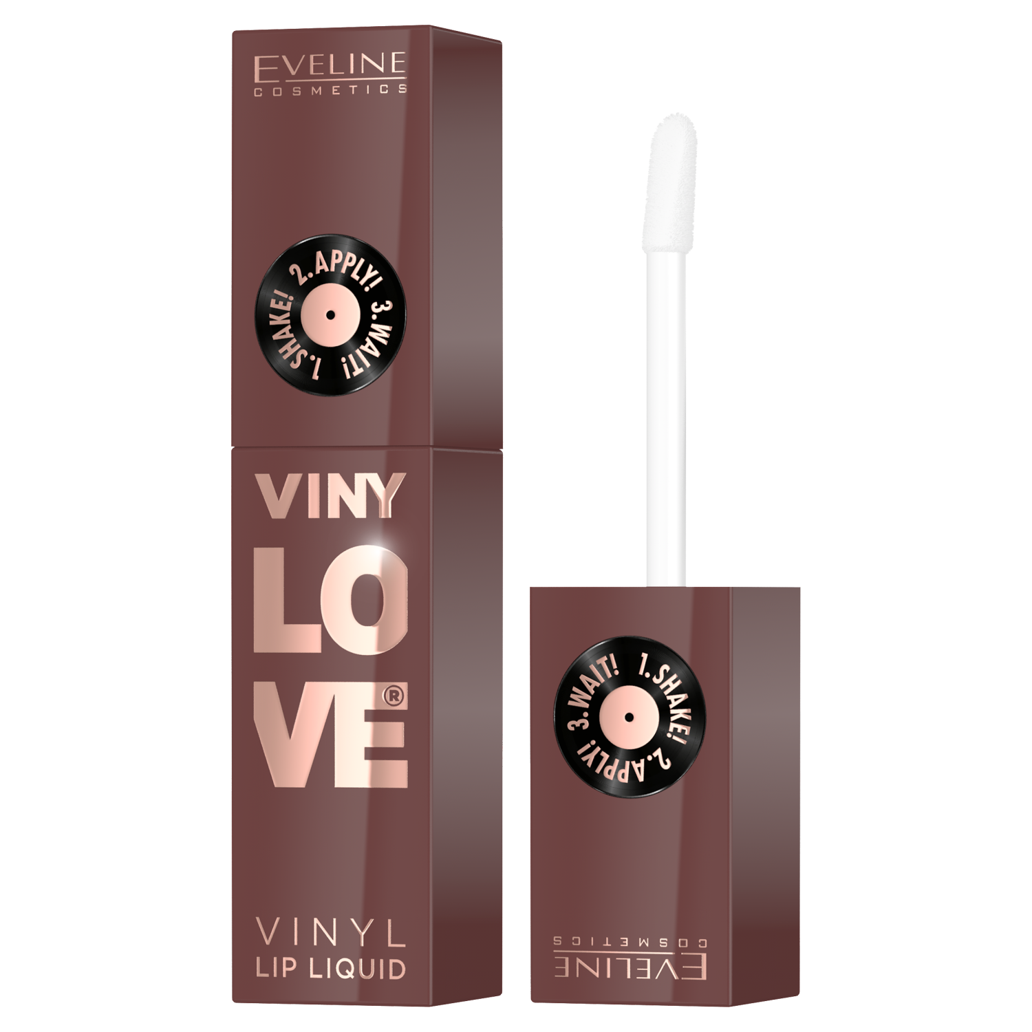 Nieznana Eveline Cosmetics VinyLove, długotrwała, płynna pomadka do ust z efektem winylowym, 07 Nudy, 4 ml — Składniki i ocena