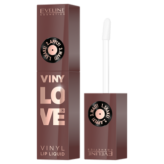 Eveline Cosmetics VinyLove, długotrwała, płynna pomadka do ust z efektem winylowym, 07 Nudy, 4 ml - zdjęcie produktu