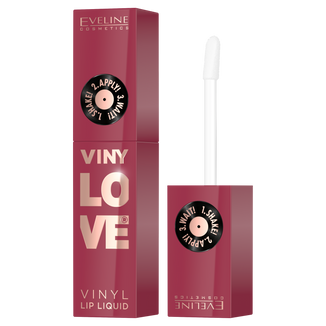 Eveline Cosmetics VinyLove, długotrwała, płynna pomadka do ust z efektem winylowym, 09 Hotty, 4 ml - zdjęcie produktu