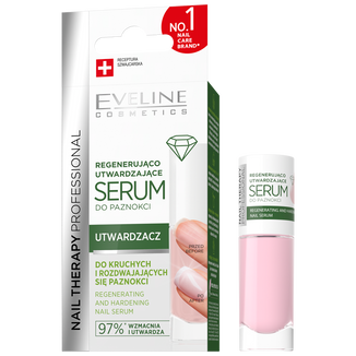 Eveline Cosmetics Nail Therapy Professional Regenerująco-utwardzające serum do paznokci, 8 ml USZKODZONE OPAKOWANIE - zdjęcie produktu
