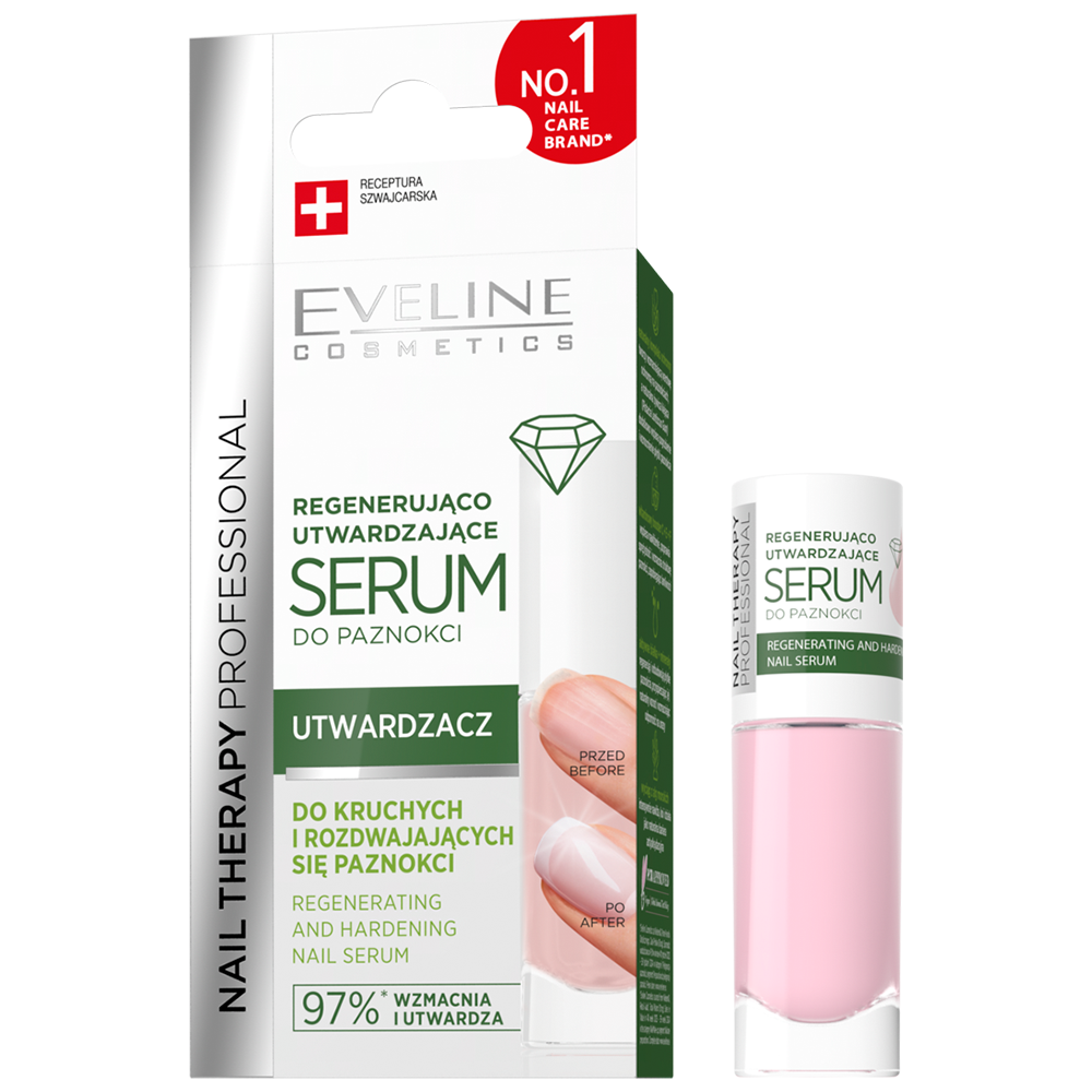 Nieznana Eveline Cosmetics Nail Therapy Professional Regenerująco-utwardzające serum do paznokci, 8 ml