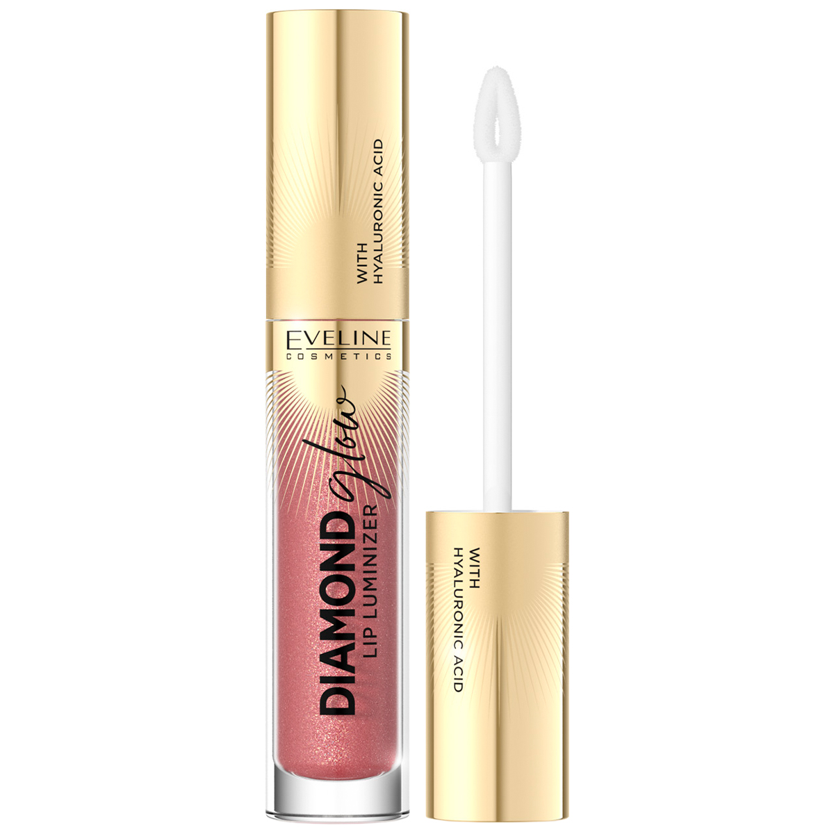 Nieznana Eveline Cosmetics Diamond Glow Lip Luminizer, błyszczyk z kwasem hialuronowym, nr 15, 4,5 ml