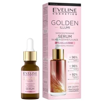 Eveline Cosmetics Golden Illumi, skoncentrowane serum silnie rozświetlające, 18 ml - zdjęcie produktu