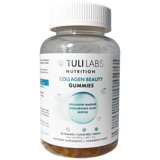 Tuli Labs Collagen Beauty Gummies, żelki, smak cytrynowy, 60 sztuk Tuli Labs Collagen Beauty Gummies, żelki, smak cytrynowy, 60 sztuk - zdjęcie produktu
