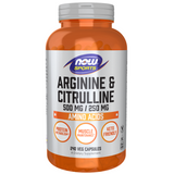 Now Foods Arginine & Citrulline, L-arginina i L-cytrulina, 240 kapsułek - miniaturka zdjęcia produktu
