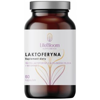 LifeBloom Laktoferyna, 60 kapsułek LifeBloom Laktoferyna, 60 kapsułek - zdjęcie produktu