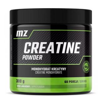 MZ-Store Creatine Powder, smak jabłkowy, 300 g - zdjęcie produktu