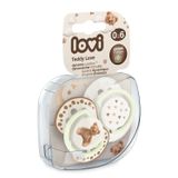 Lovi, smoczek uspokajający, 0-6 miesięcy, silikonowy, dynamiczny, Teddy Love, 2 sztuki Lovi, smoczek uspokajający, 0-6 miesięcy, silikonowy, dynamiczny, Teddy Love, 2 sztuki - miniaturka zdjęcia produktu