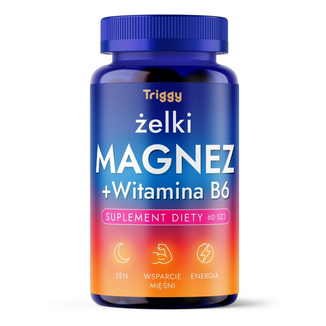 Triggy Magnez z witaminą B6, żelki, 60 sztuk - zdjęcie produktu