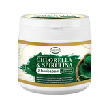 Asepta Chlorella i Spirulina, proszek, smak jabłkowy, 150 g KRÓTKA DATA - miniaturka zdjęcia produktu