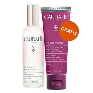 Caudalie Beauty Elixir, woda rozświetlająca, 100 ml + regenerujący krem do rąk i paznokci, 75 ml gratis Caudalie Beauty Elixir, woda rozświetlająca, 100 ml + regenerujący krem do rąk i paznokci, 75 ml gratis - zdjęcie produktu