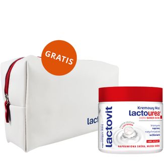 Lactovit Lactourea, mus do ciała, 400 ml + kosmetyczka gratis - zdjęcie produktu