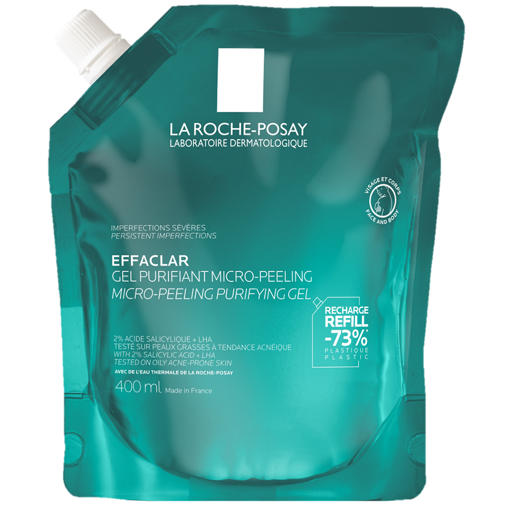 La Roche Posay La Roche-Posay Effaclar, micro-peeling Gel, Nachfüllpackung, 400 ml — Inhaltsstoffe und Bewertung