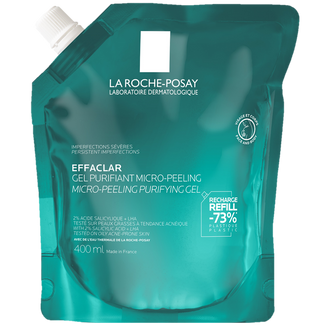 La Roche-Posay Effaclar, micro-peeling żel, zapas, 400 ml - zdjęcie produktu