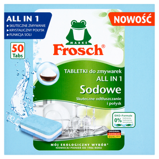 Frosch, sodowe tabletki do zmywarki, 50 sztuk - zdjęcie produktu