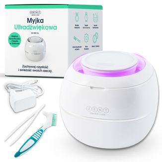 Zent Ultrasonic Cleaner, myjka ultradźwiękowa z lampą UV do nakładek ortodontycznych, protez, aparatów ortodontycznych - zdjęcie produktu