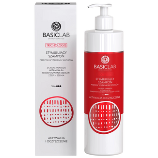 BasicLab Trichologis, stymulujący szampon przeciw wypadaniu włosów, 300 ml - zdjęcie produktu