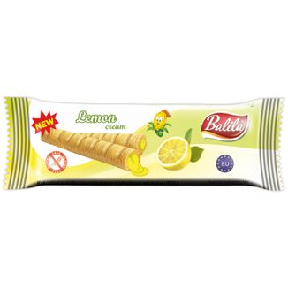 Balila Rurki kukurydziane nadziewane kremem o smaku cytrynowym, bezglutenowe, 18 g - zdjęcie produktu