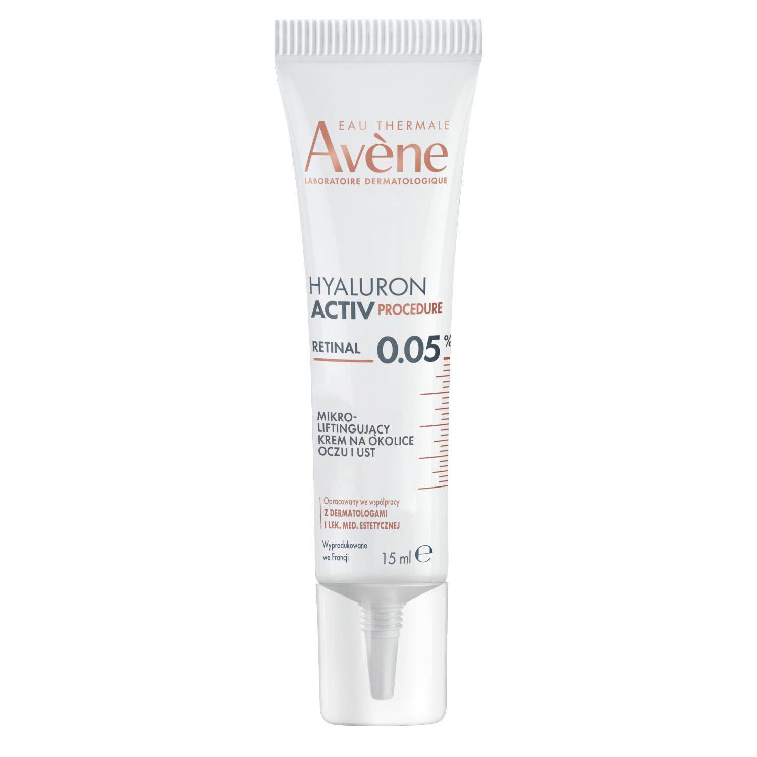 Avene Avene Hyaluron Activ Procedure Mikro, liftingujący krem pod oczy i na zmarszczki wokół ust, 15 ml