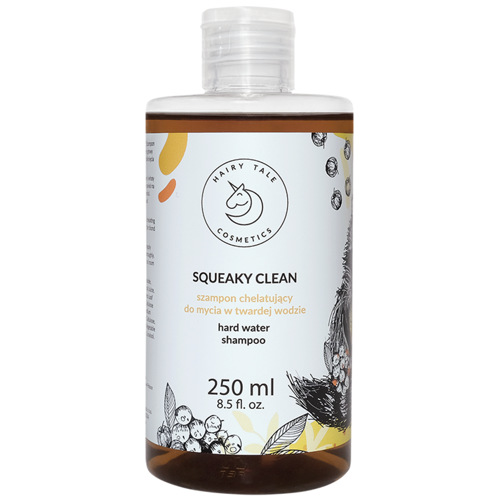 Hairy Tale Cosmetics Hairy Tale Cosmetics Squeaky Clean, łagodny szampon chelatujący do mycia w twardej wodzie, 250 ml — Inhaltsstoffe und Bewertung