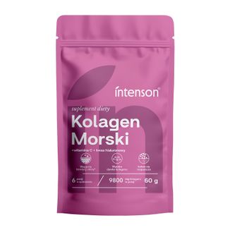 Intenson Kolagen Morski + Kwas Hialuronowy + Witamina C, proszek, 60 g - zdjęcie produktu