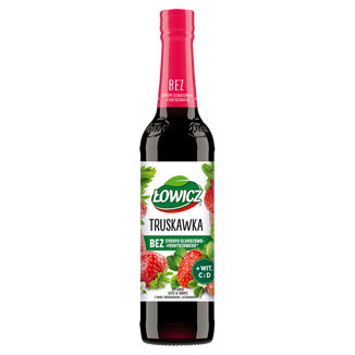 Łowicz Truskawka, syrop, 400 ml KRÓTKA DATA - zdjęcie produktu